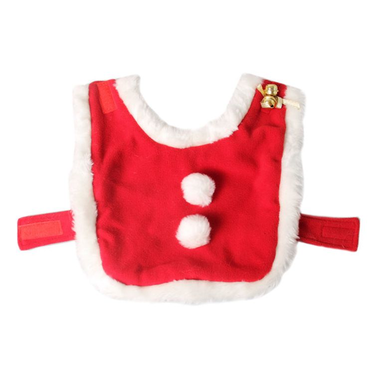 Christmas Pet Costume Set with Reindeer Antler Headband Santa Hat Scarf and Cape for Small Cats and Dogs Holiday Photo Outfit (Cape+Antlers+Hat+Scarf)
