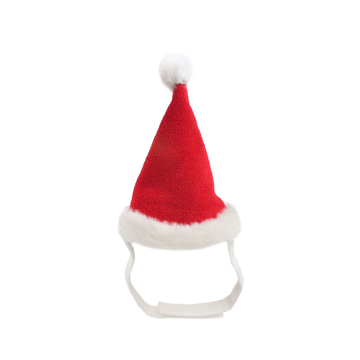 Christmas Pet Costume Set with Reindeer Antler Headband Santa Hat Scarf and Cape for Small Cats and Dogs Holiday Photo Outfit (Cape+Antlers+Hat+Scarf)