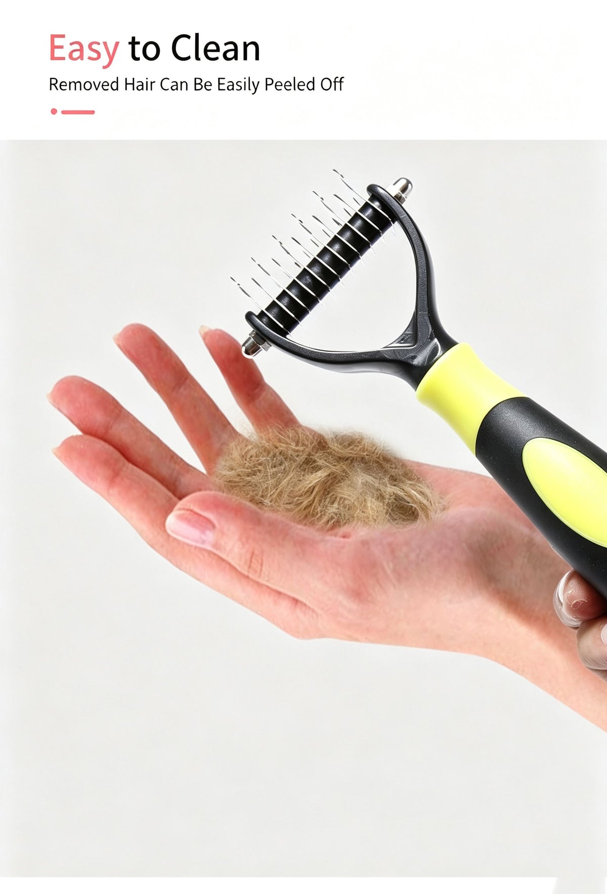 Pet Hair Removal Comb with Knot Brush