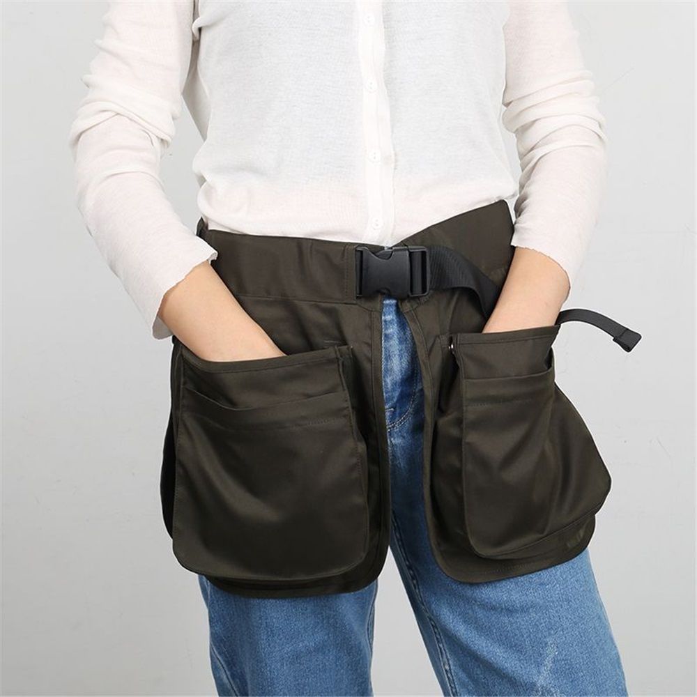 Dog Trainer Treat Pouch with Pockets, Hand Free, Dog Handler Training Tools Storage Waist Pockets for Men and Women, Also Used to Gardening Work, Hairstylist (Green)
