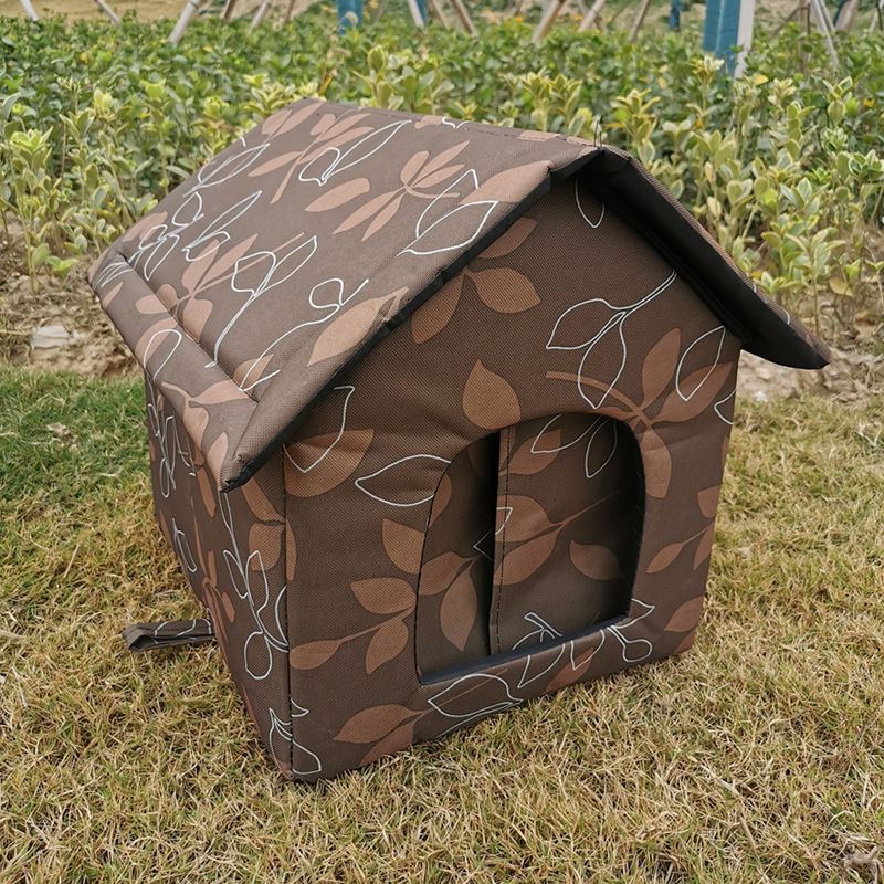 Cat Houses for Outdoor Cats,Feral Cats House,Weatherproof Warm and Insulated Cat House Stray Cats Shelter Shabby Chic,Small-Houses