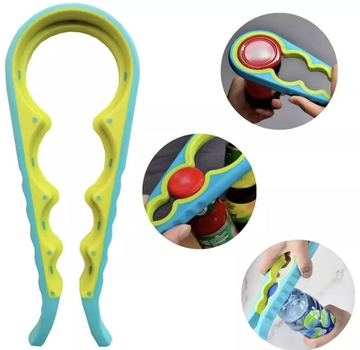 Bottle and Jar Opener 4 in 1, Easy to use for Seniors, Ideal for those with Limited Hand Strength Mobility, the Elderly
