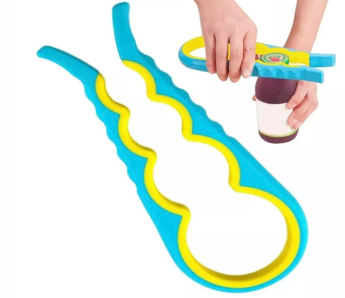 Bottle and Jar Opener 4 in 1, Easy to use for Seniors, Ideal for those with Limited Hand Strength Mobility, the Elderly