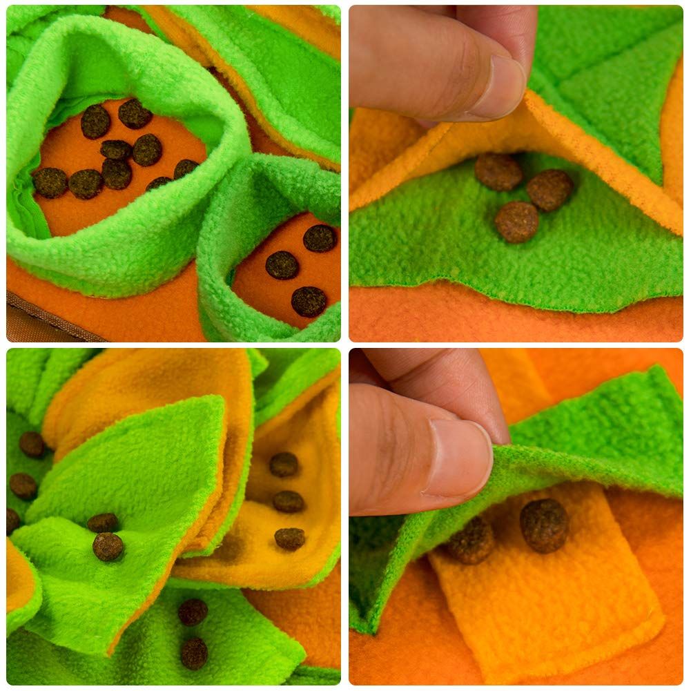 Dogs, Dog Nosework Feeding Mat, Pet Interactive Dog Puzzle Toys Encourages Natural Foraging Skills for Training and Stress Relief