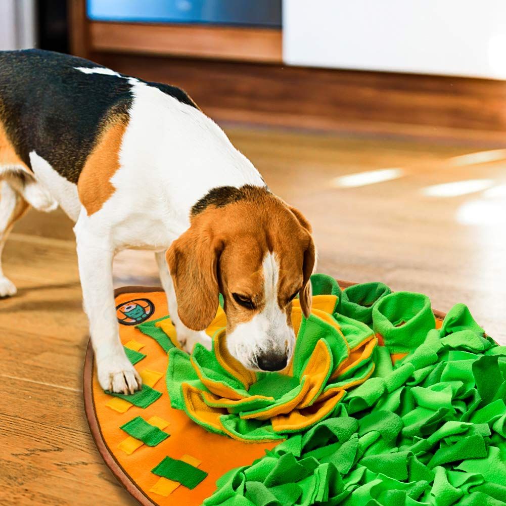 Dogs, Dog Nosework Feeding Mat, Pet Interactive Dog Puzzle Toys Encourages Natural Foraging Skills for Training and Stress Relief