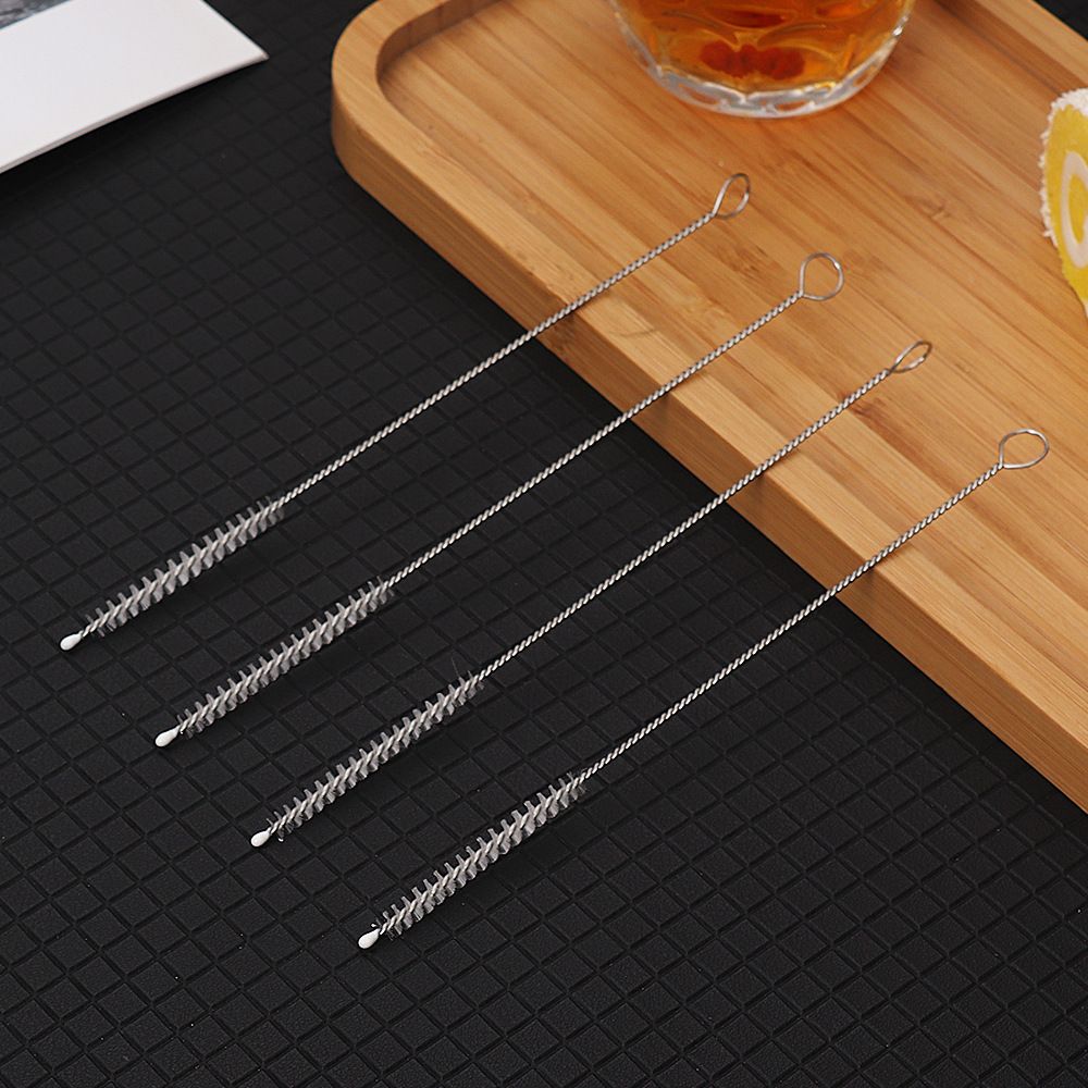 Drinking Straw Cleaner Brush Kit - 4-Piece Extra Long Pipe Cleaners, Straw Cleaning Brush For Tumbler,Sippy Cup,Bottle and Tube