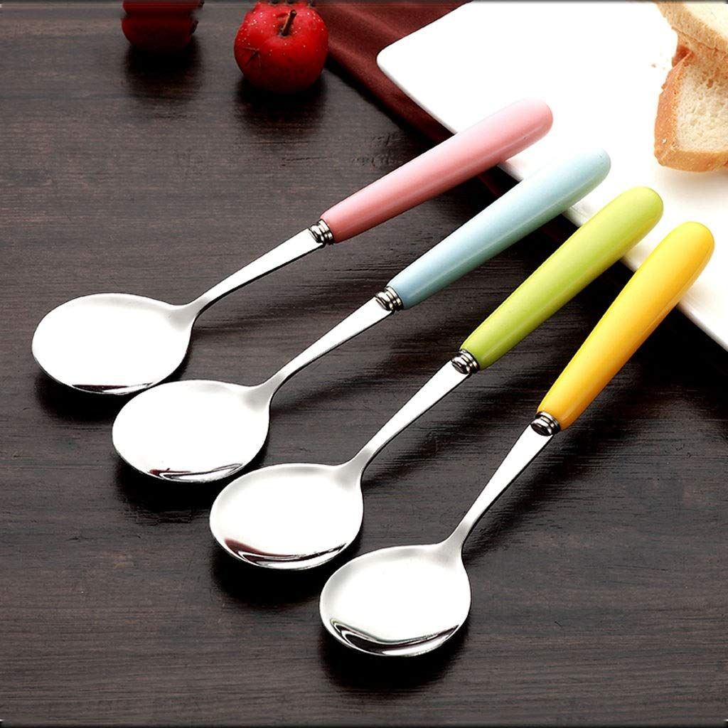Tablespoons Children's Adult Soup Spoon Four-piece Rice Spoon Household Long-handled Oatmeal Breakfast Spoon Coffee