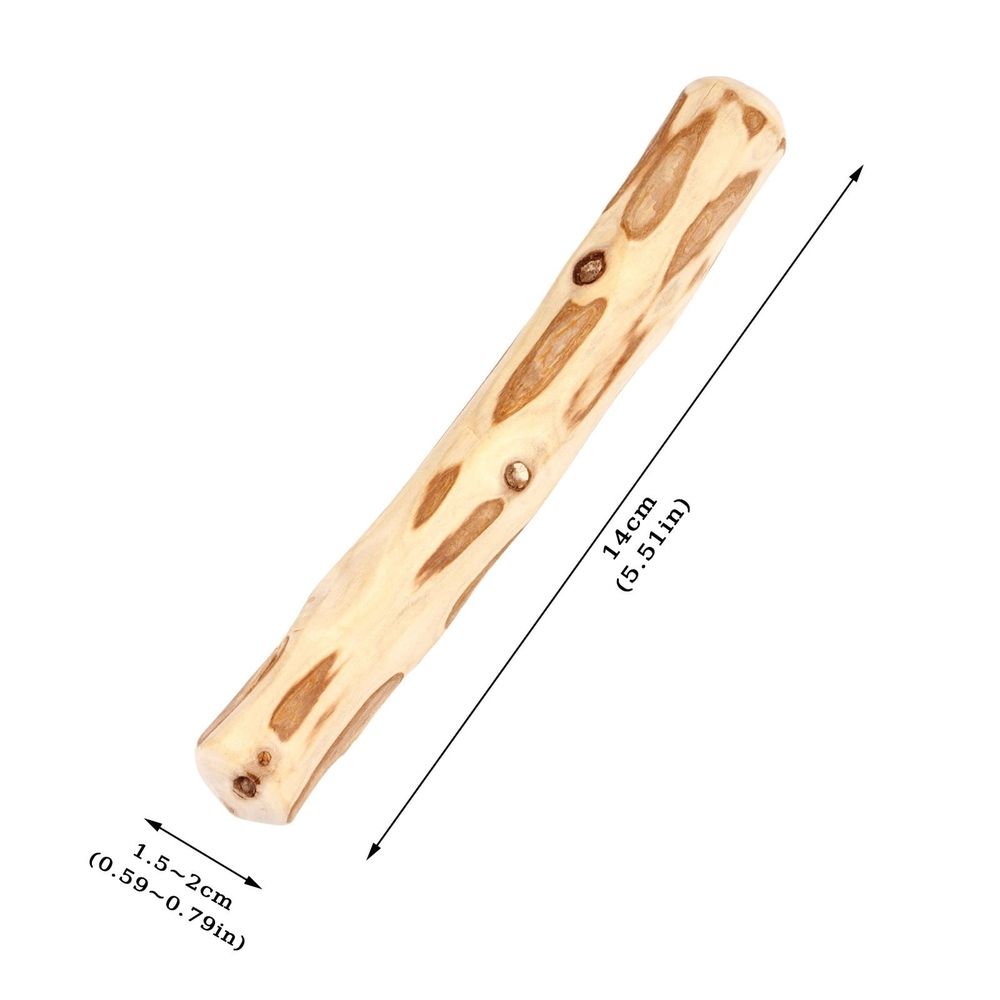 1 Pcs Dog Chew Sticks Coffee Wood Chew Toy for Dogs Safe Natural Healthy Wood Bones for Puppy Regular and Aggressive Muscle Training and Teeth Cleaning