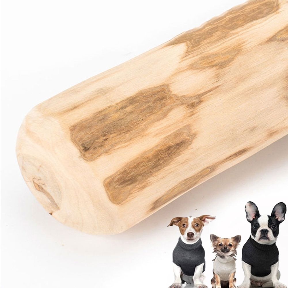 1 Pcs Dog Chew Sticks Coffee Wood Chew Toy for Dogs Safe Natural Healthy Wood Bones for Puppy Regular and Aggressive Muscle Training and Teeth Cleaning