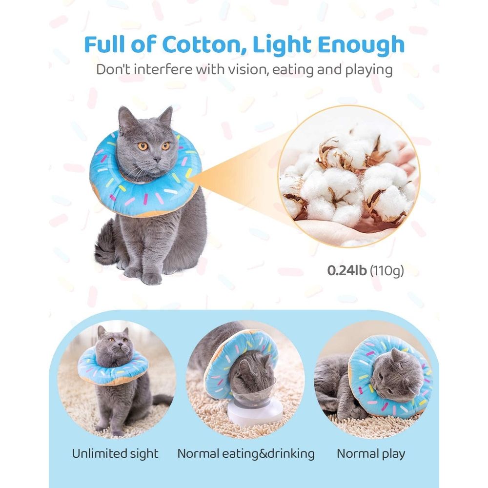 Additional product view: Soft Donut-Style Cat Recovery Collar