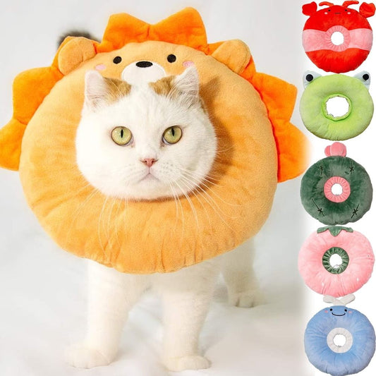 Soft Cat and Small Dog Recovery Cone Collar shown in the product image