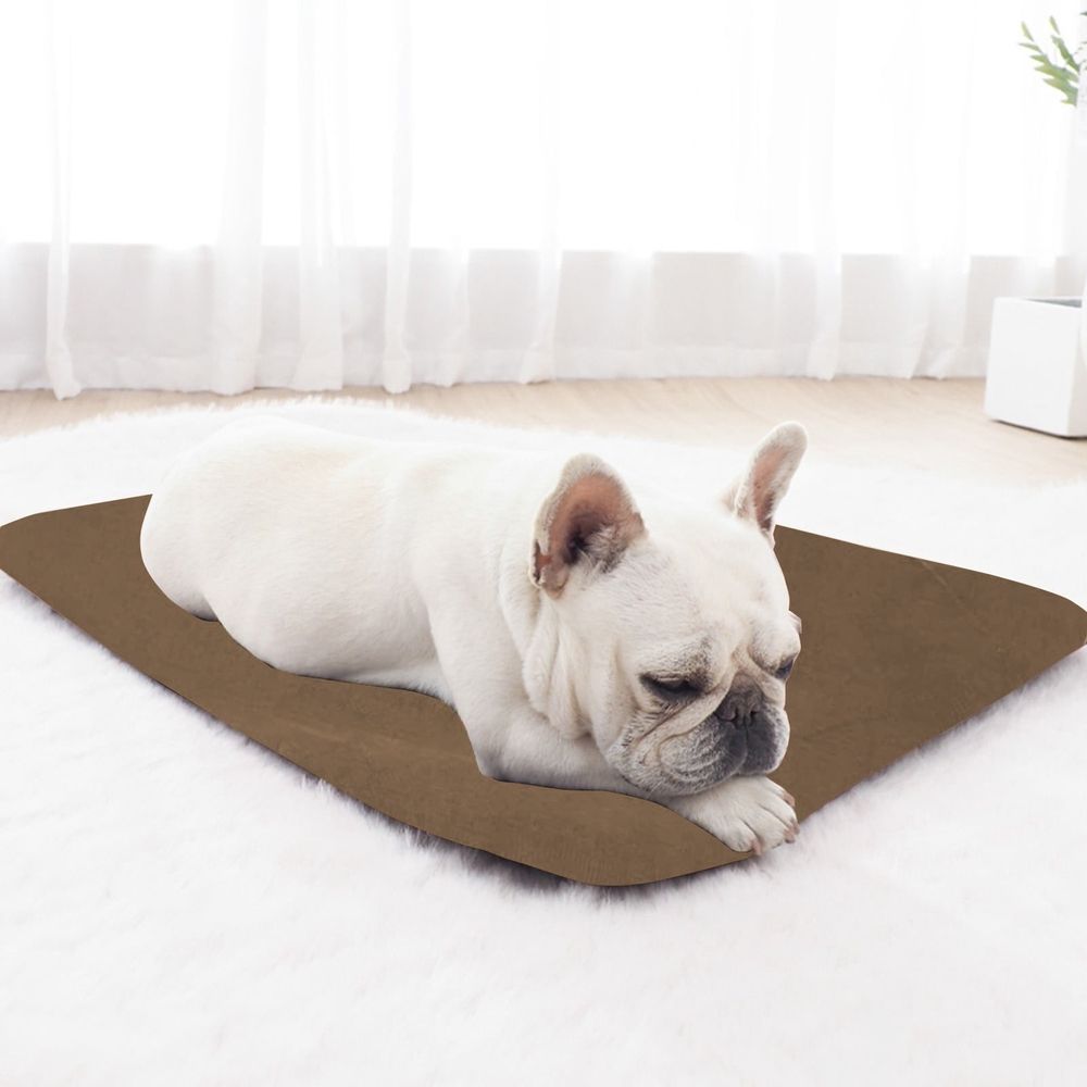 Washable Dog Bed Mat, Thickened & Warm Dog Bed for Winter, Durable Non-Toxic, Machine Washable, for Crate, Cage, and Car Travel