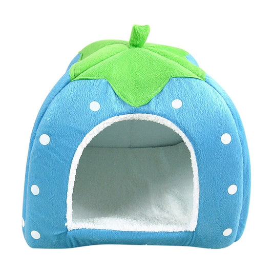 Additional product view: Strawberry-Shaped Indoor Pet Tent Bed for Cats and Small Dogs