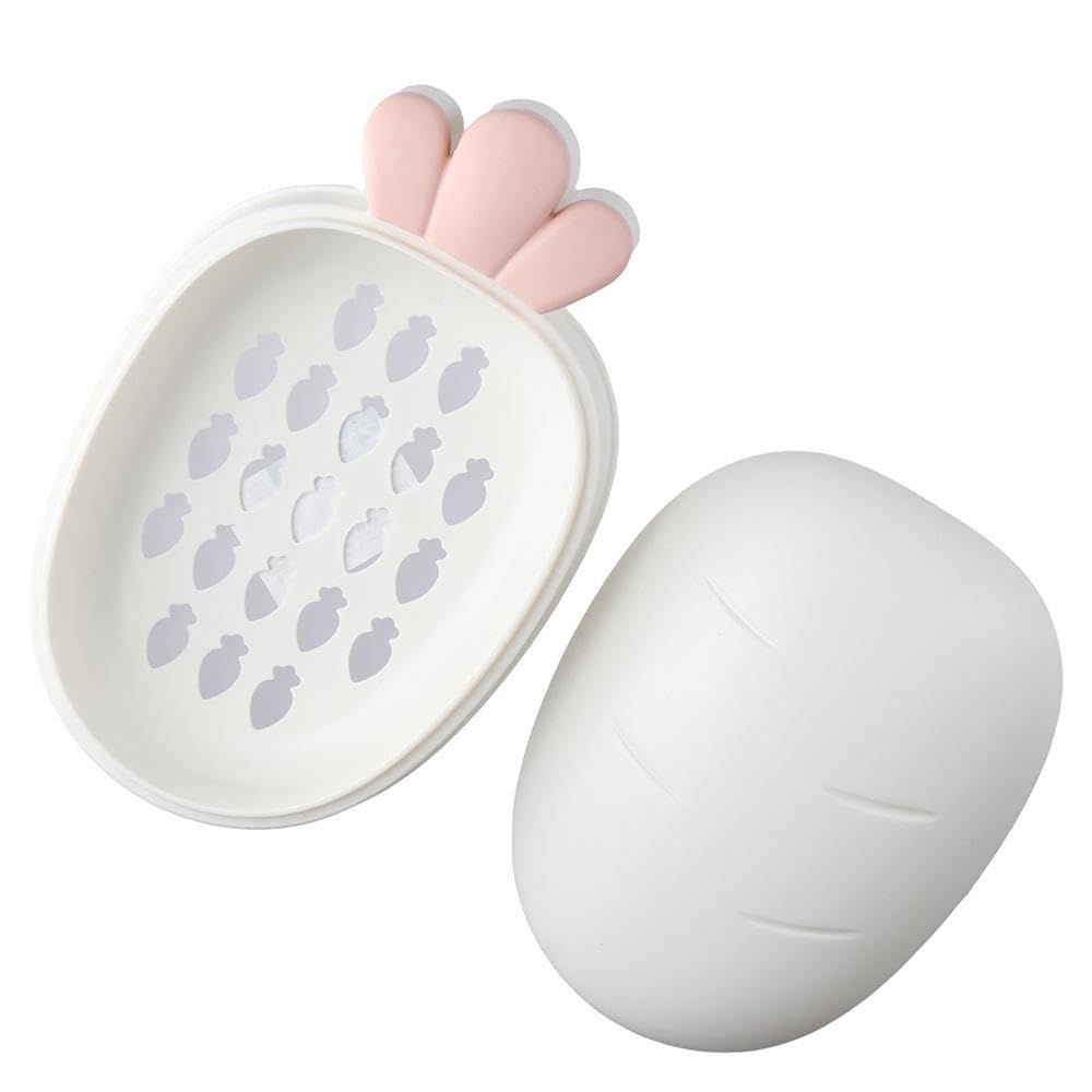 Cover Carrot Soap Box New Bathroom Dish Plate Case Home Shower Travel Hiking Holder Container Soap Box Plastic Dispenser 1pes