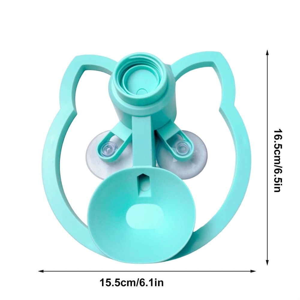 Automatic Cat Water Dispenser No Filter Needed Suction Cup Base Pet Water Fountain for Cats, Continuous Fresh Water Supply, Easy Clean and Fill