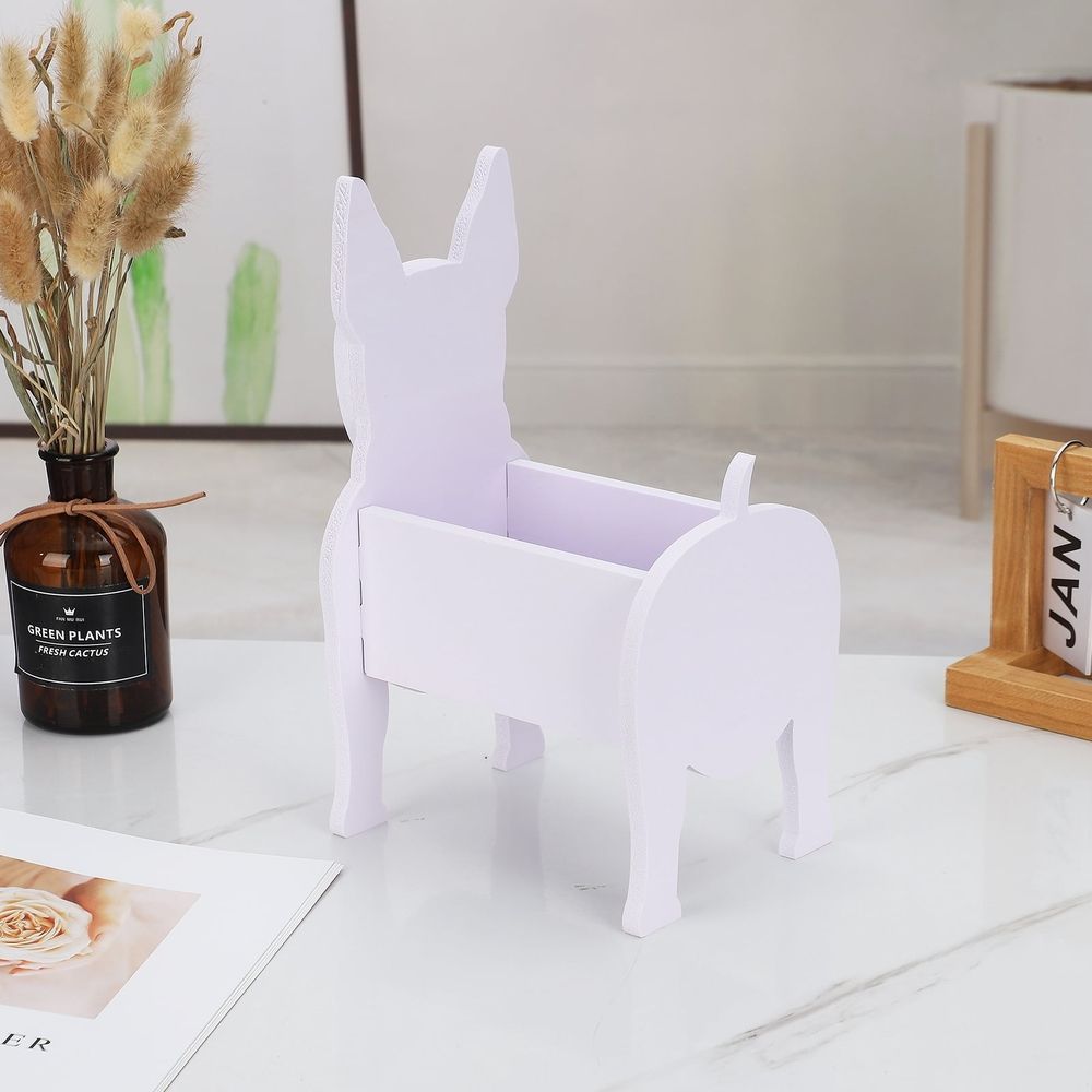 Dog Plant Pot Pot Dog Planter Pot Decorative High Load Bearing Capacity Cute Dog Flower Pot for Home Garden Decoration Bulldog Small Size