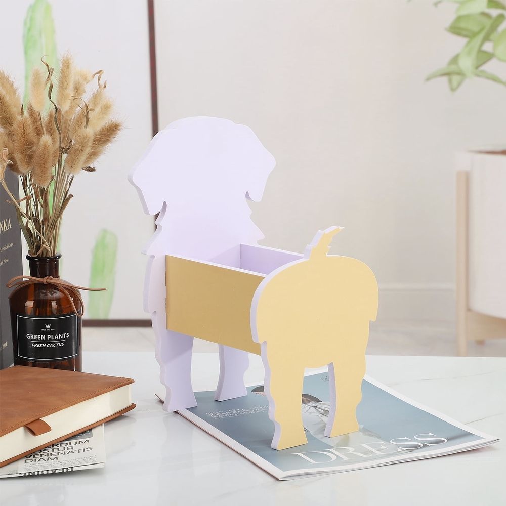 Dog Plant Pot Pot Dog Planter Pot Decorative High Load Bearing Capacity Cute Dog Flower Pot for Home Garden Decoration Bulldog Small Size
