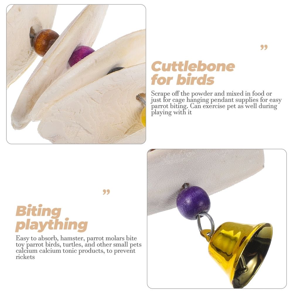 Bird Cuttlebone Toy Birdemic for Birds Cage Snack Pet Exercise Small Calcium Supplement Parrot Molar