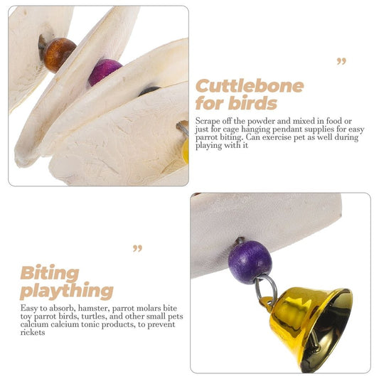 Additional product view: Bird Cuttlebone Toy Birdemic for Birds Cage Snack Pet Exercise Small Calcium Supplement Parrot Molar