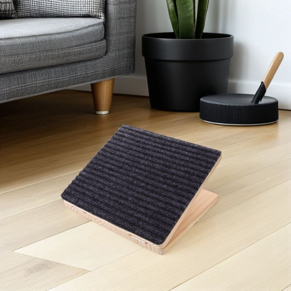 Wood Portable Multi-Angle Pet Stair Ramp for Indoor Use, Easy Access for Small Dogs and Cats