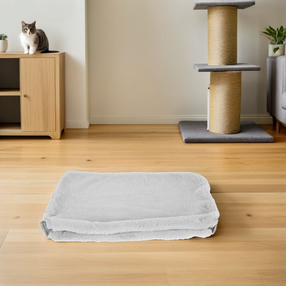 Additional product view: Gray Cat Hammock Replacement Cover, Breathable Plush Sleeve