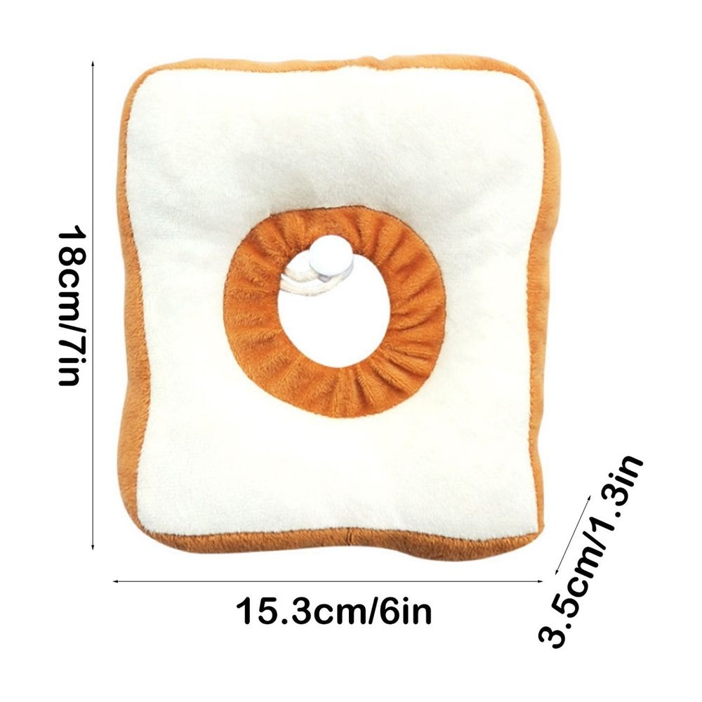 Additional product view: Bread-Shaped Soft Cat Recovery Collar