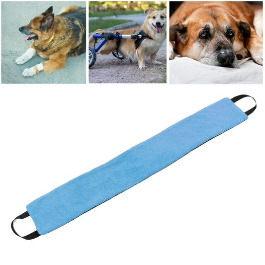 Additional product view: Dog Sling, Oxford Cloth Pet Assist Belt for Dogs Hind Leg Support for Elderly Handicapped Dogs (Blue)