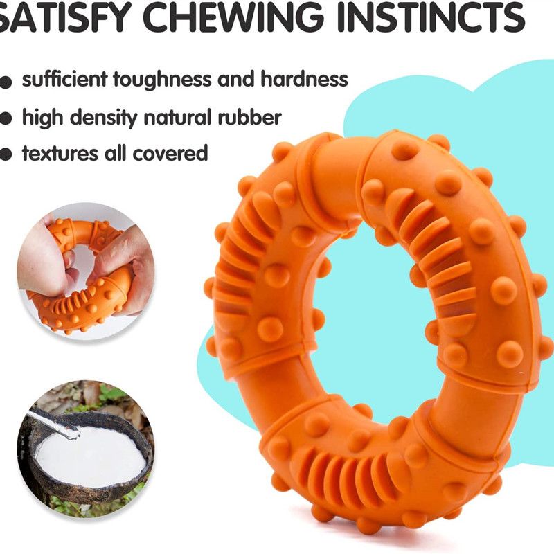 Dog Toys for Aggressive Chewers Large Breed, Non-Toxic Natural Rubber Long-Lasting Indestructible Dog Toys, Durable Puppy Chew Toy