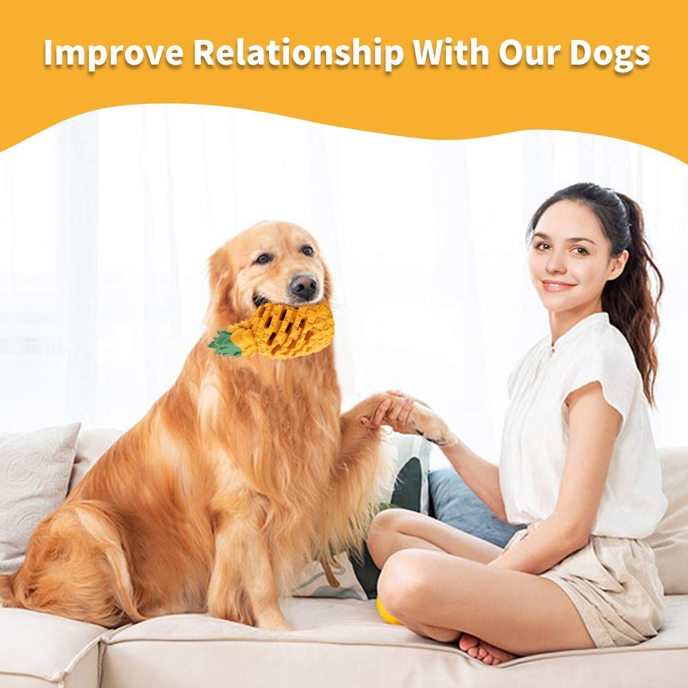 Pineapple Dog Toys for Large Dogs Aggressive Chewers Puppy, Indestructible Dog Chew Toys for Small Medium Dogs, Tough Dog