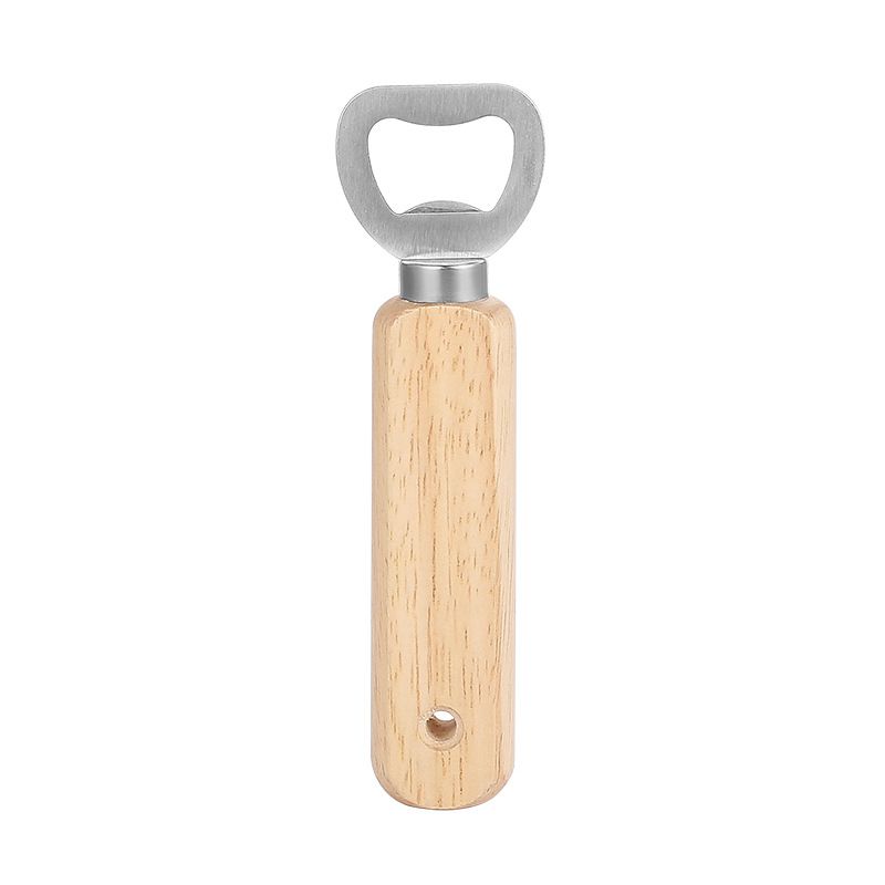 2 Pcs Wood Wine Bottle Opener Stainless Steel Bottle Opener Wood Handheld Heavy Duty Bartender Bottle Openers Cider Bottle