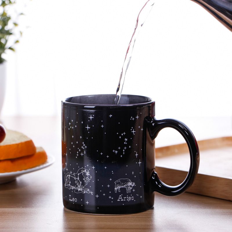 Twelve Constellations Color Changing Mug Ceramics Heat Sensitive Magic Mugs for Dad Men Women Coffee Tea Art Personalized Gifts