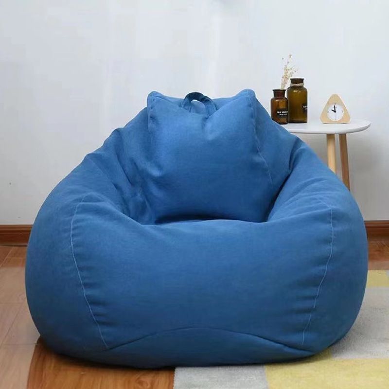 Bean Bag Chair Cover for Kids Adults (No Filler), Soft Lazy Sofa Bed Cover Washable Storage Bean Bag Cover for Living Room-2pcs