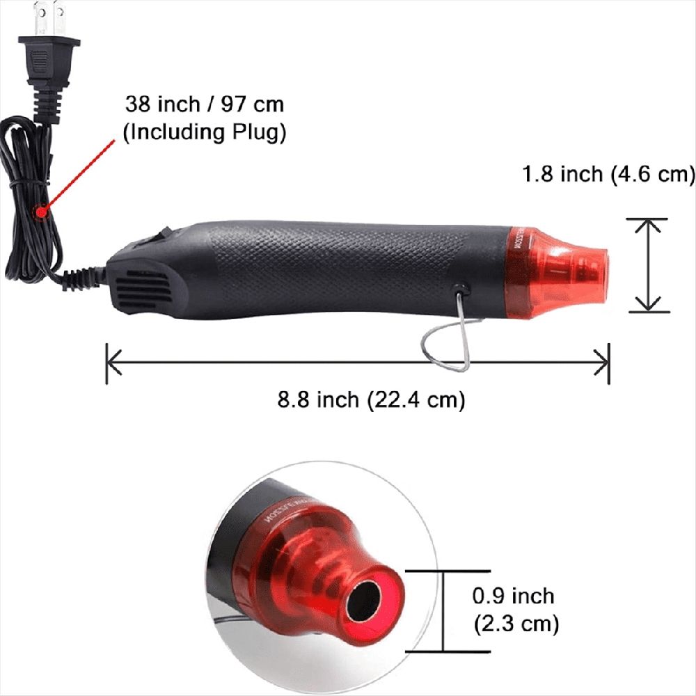 Bubble Removing Tool for Epoxy Resin and Acrylic Art, DIY Glitter Tumblers, Specially-Designed Heat ,US Plug