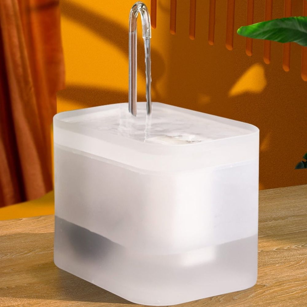 Cats Water Fountain Quiet Water Dispenser 51 OZ Automatic Drinking Bowl for Cats Dogs Small Pets Easy to C