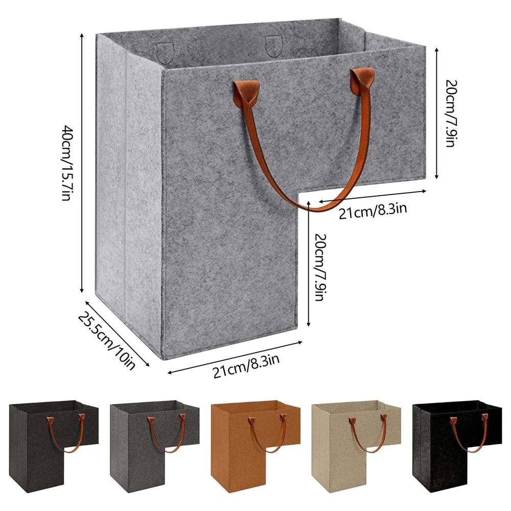 Storage Bag Stair Basket For Carpeted Stairs And Wooden Stairs Stair Basket With Leather Handles For Storage Household Items Stair Step Foldable Storage Organizer