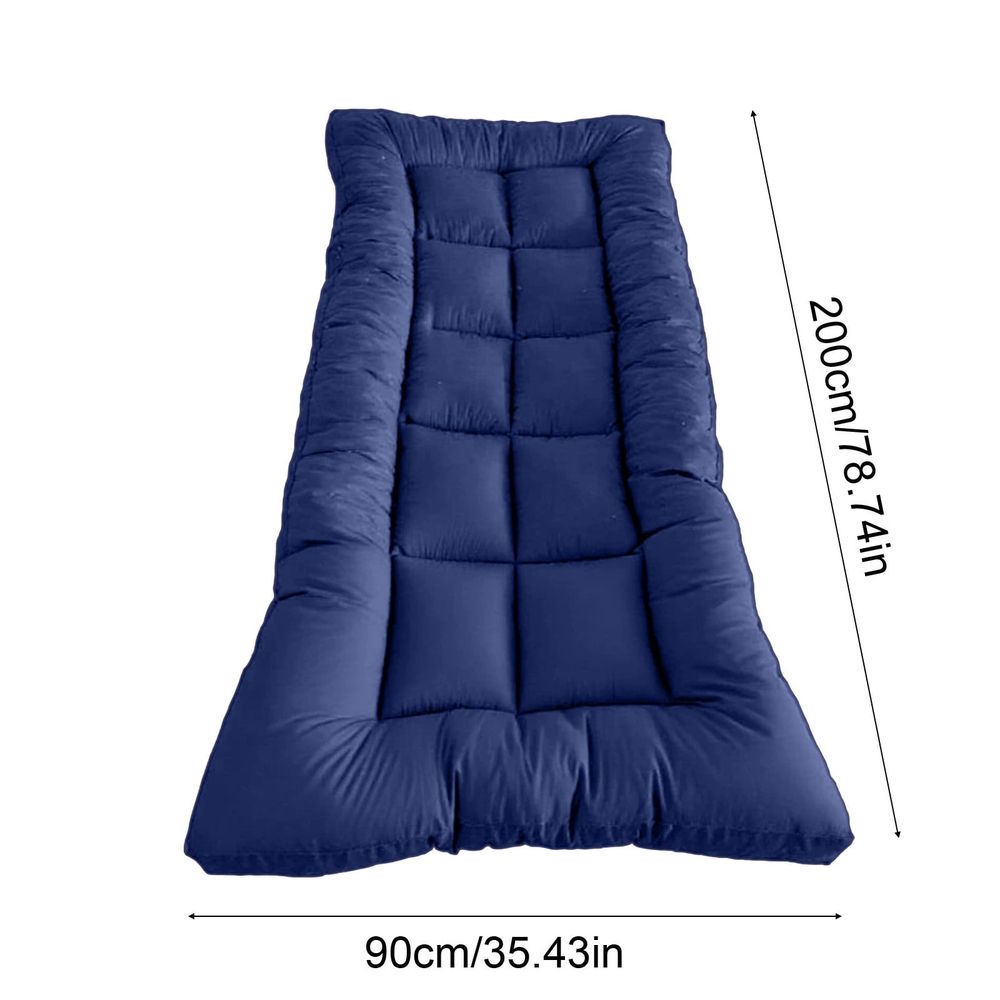Thickened Soft Fiber Mattress, Washable Brushed Finished, Padded Tatami Mattress for Student Dormitories, Skin-Friendly Comfortable Sleep Pad - 90x200cm