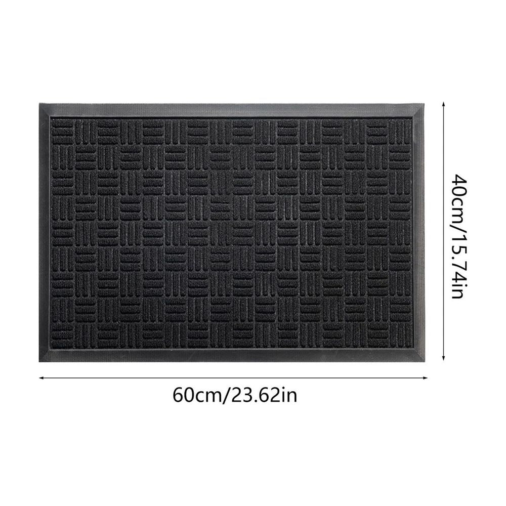 Rubber Loop Mat 40x60cm Dimensions, Non Slip Door Carpet for Bathroom, Pet Bed Mat for Dog Crate, Machine Washable Durable Mat, Anti Skid Bottom