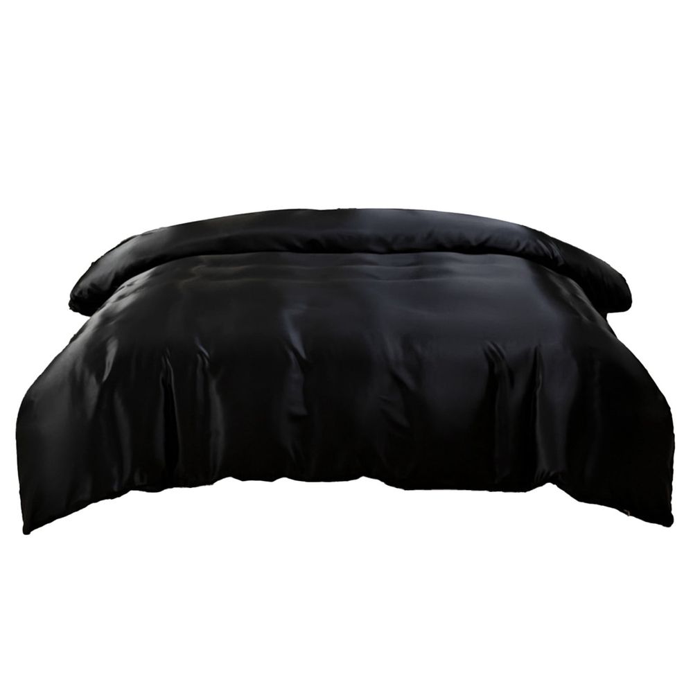 Silk Duvet Cover, Seamless, Breathable, Easy Care Zipper Closure, Soft Comforter Cover Adults Bedroom Decor, 68x90 In