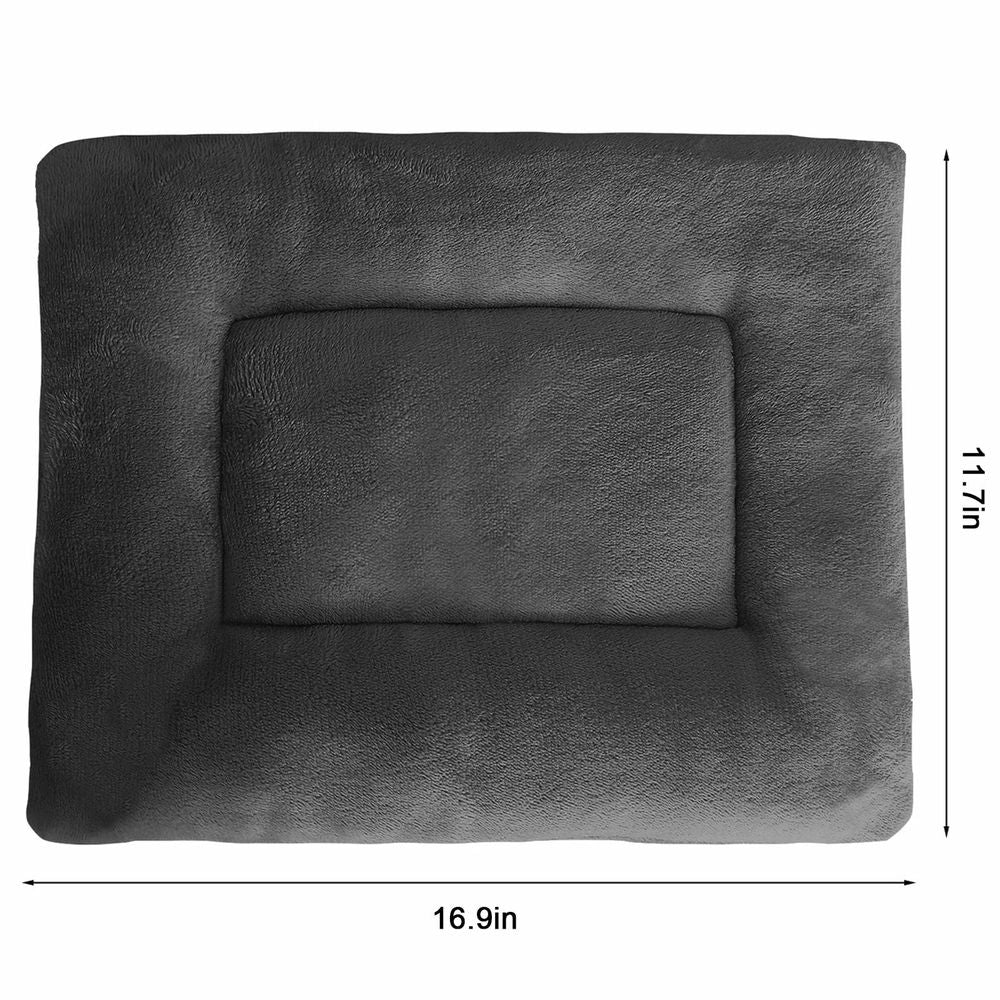 Washable Dog Bed Deluxe Plush Dog Crate Beds Fulffy Comfy Kennel Pad Anti-Slip Pet Sleeping Mat for Large, Jumbo, Medium, Small Dogs Breeds