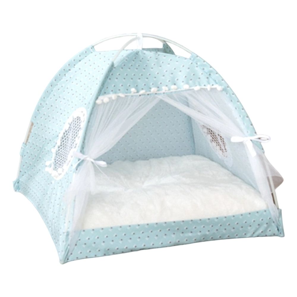 Semi-Enclosed Portable Cat Tent Bed shown in the product image