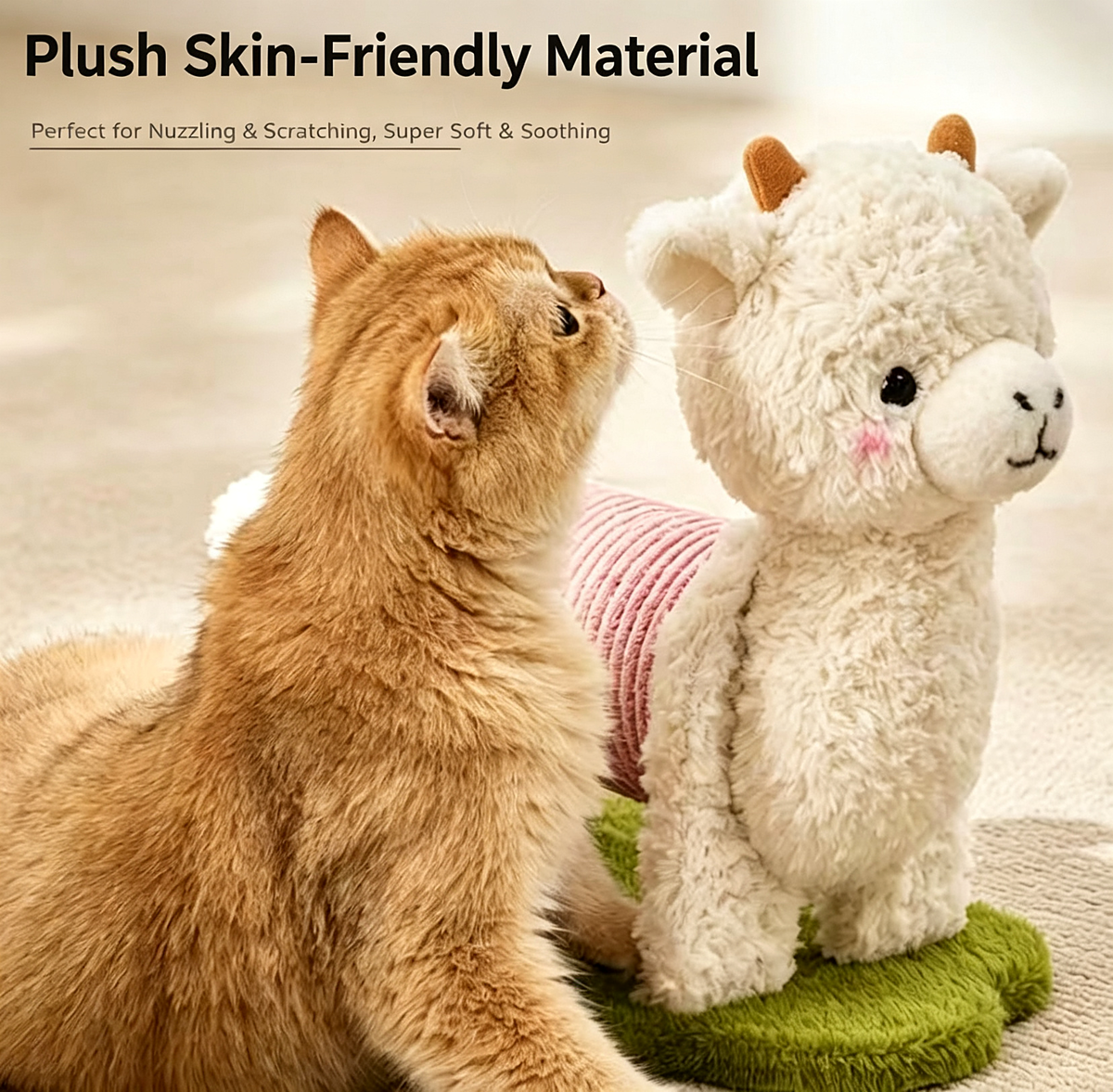 Alpaca Shaped Cat Scratching Toy