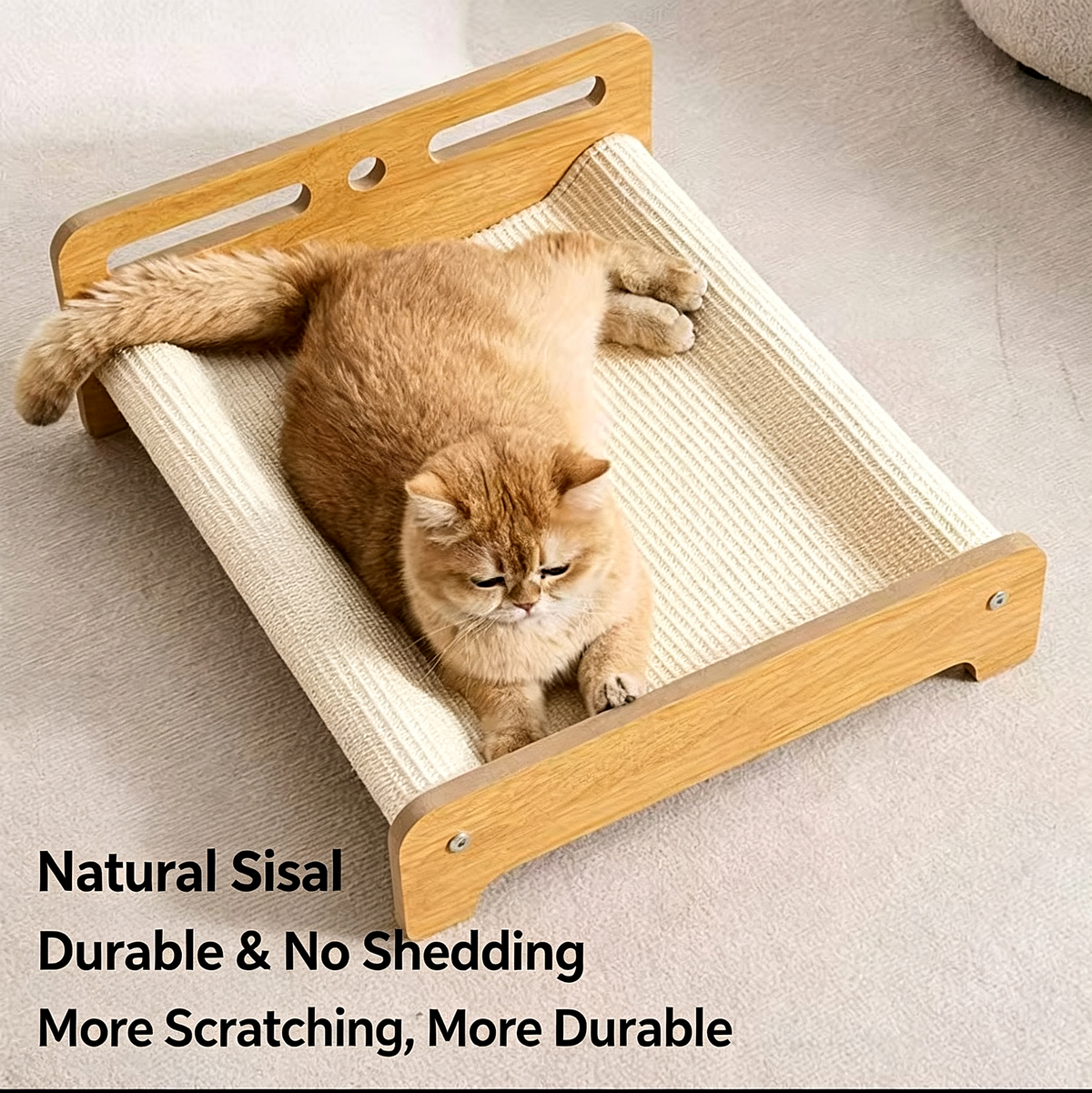 Cat Bed with Sisal Mat