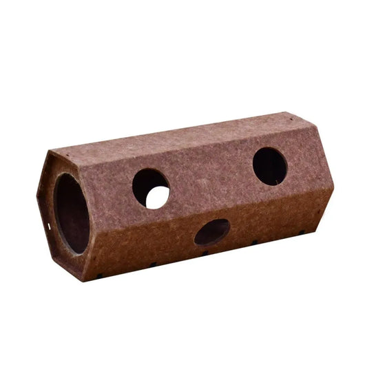 Additional product view: Brown Hexagonal Cat Tunnel 60 x 26 x 26 cm - 1 Piece