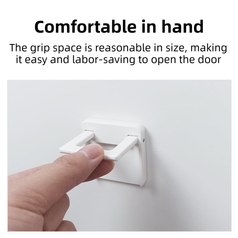 Multifunctional Window & Door Safety Lock (5 Pack) - Punch Free Sliding Track Stopper and Drawer Pull Handle