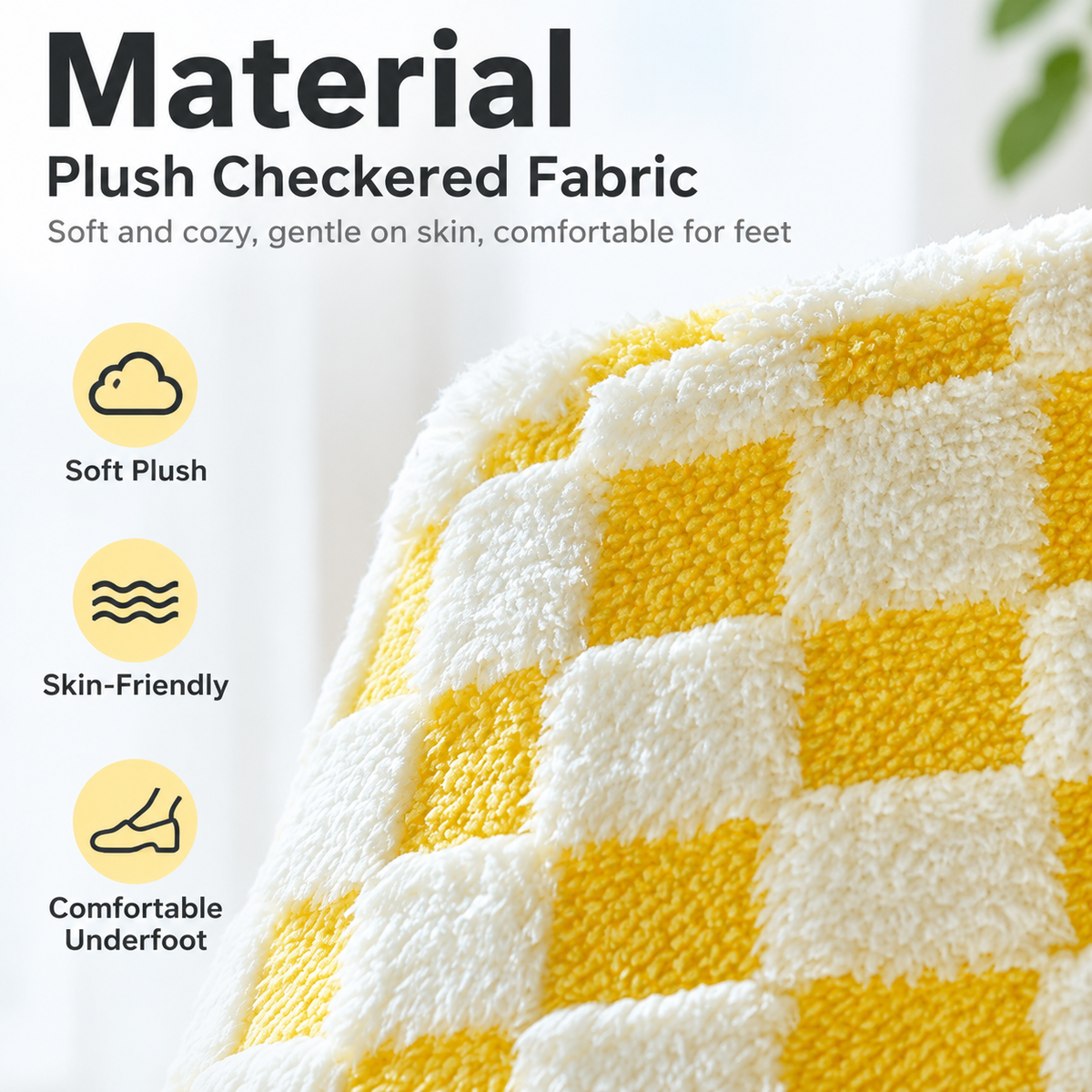 Plush Checkerboard Lamp Style Cat Scratching Post - 53 x 37.5 cm Extra Large Standing Cat Scratcher & Home Decor with Hemp Rope Post, Wide Stable Base and Hanging Ball Toy
