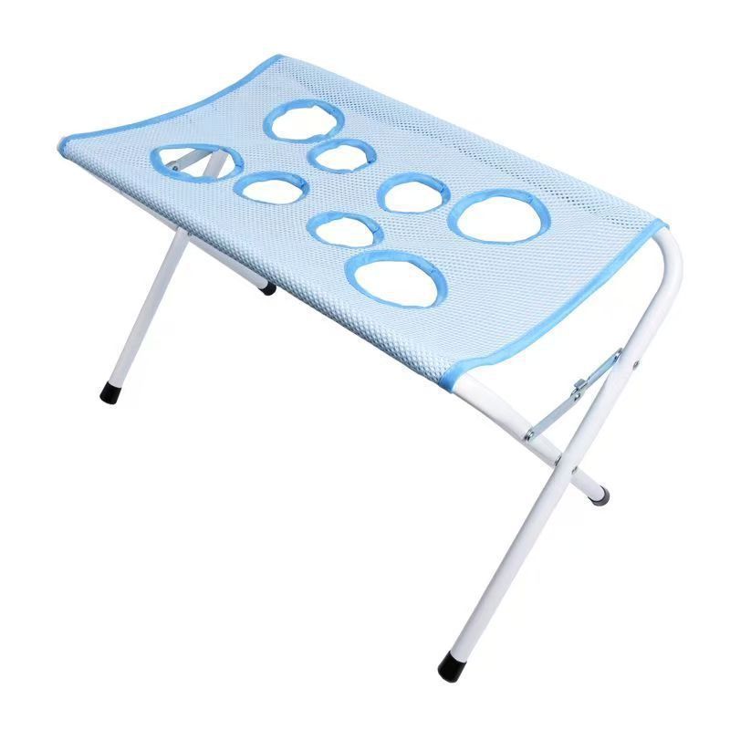 Blue Foldable Pet Grooming Hammock Stand, 60 cm shown in the product image