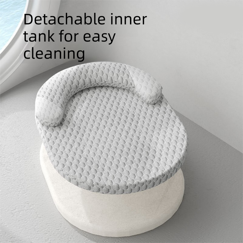 Additional product view: Breathable Cooling Pet Mat with Bolster, 45 x 30 cm