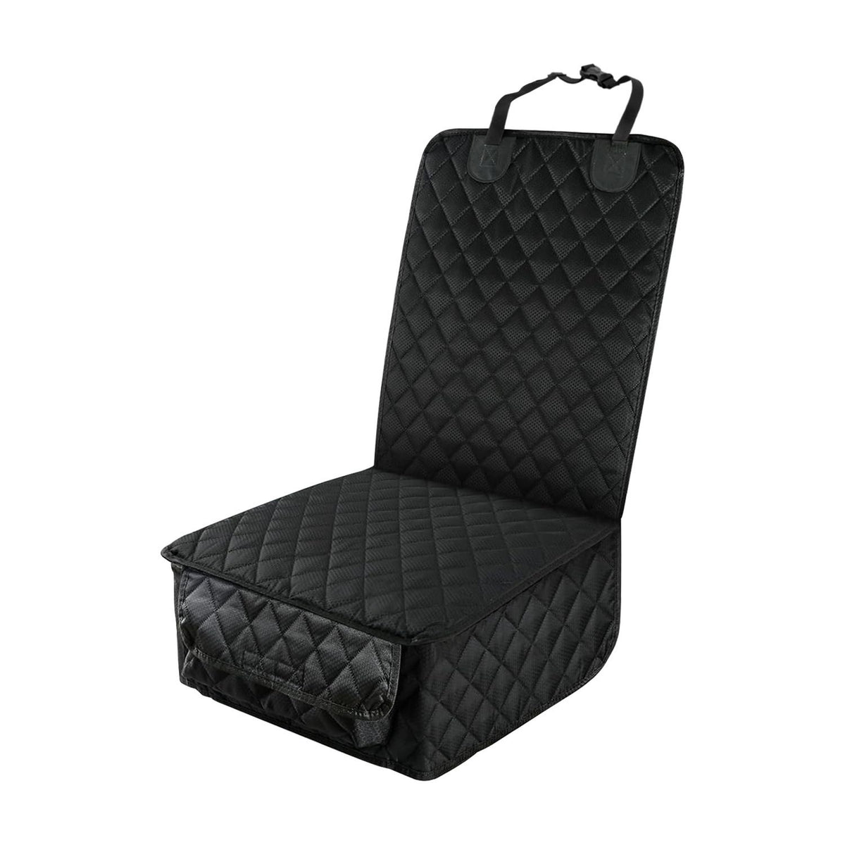 Dog Front Car Seat Cover 600D Oxford Fabric Waterproof Quilted Pet Seat Protector, 44 x 53 cm Backrest, Easy Clean Travel Mat for Dogs and Cats