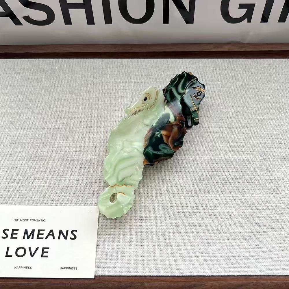 PAWSOME PETS NEW YORK Hand-painted OCEAN Claw Hair Clip | Eco-Friendly-1